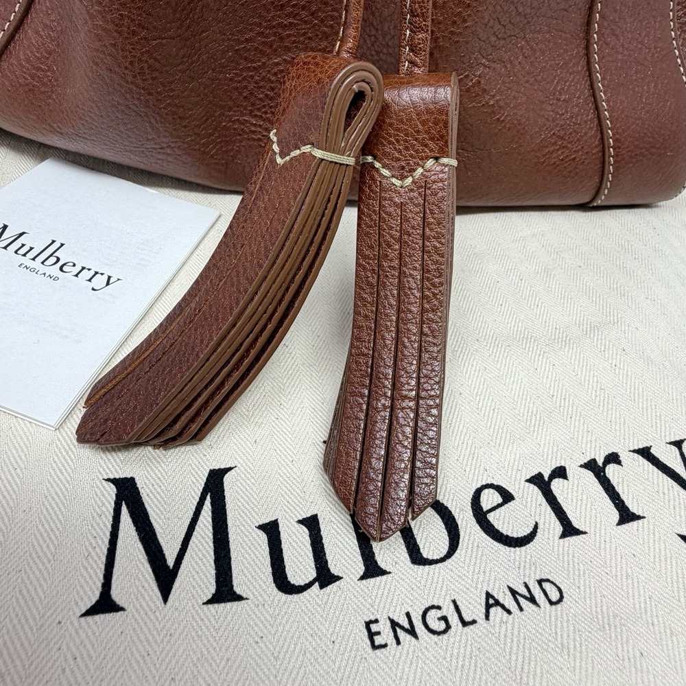 Mulberry Small Millie Tote Legacy NVT Oak Leather Made England Dust Bag - Picture 11 of 16